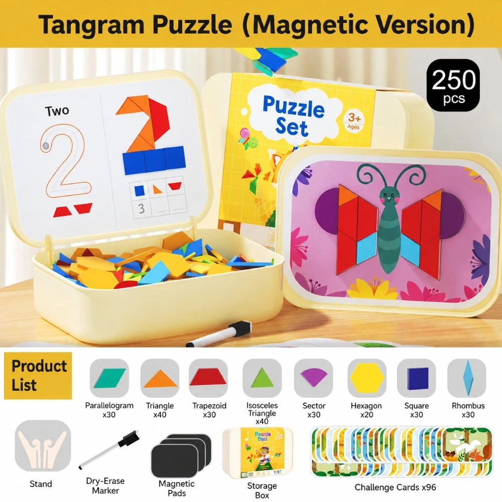 Wooden Puzzle Educational Toy Stem Learning Activity - Image 11
